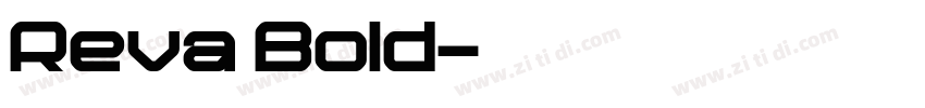 Reva Bold字体转换